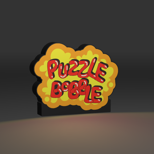 Puzzle Bobble LED light box – custom 3D printed – Lit Layer Creations